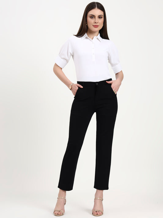 STRAIGHT TROUSER | Classic Tailored Comfort with All-Season Versatility