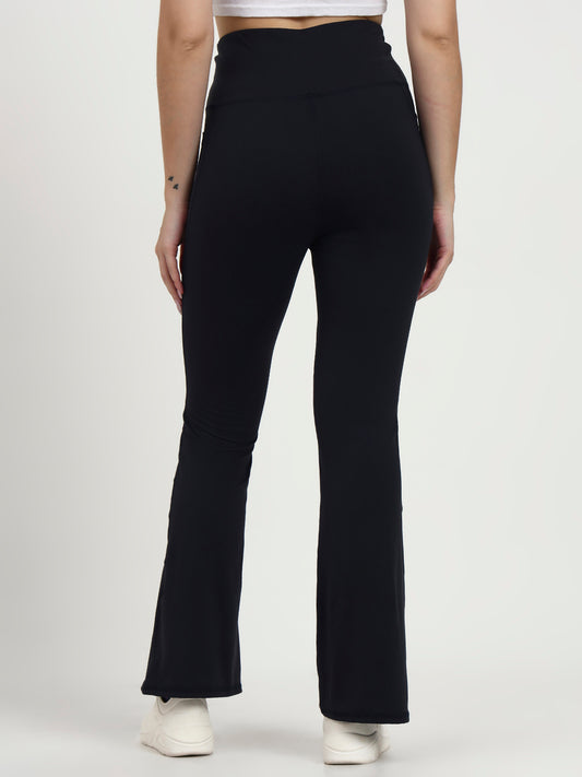 DRY FIT BELL BOTTOM LOWER Navy | Active Stretch Comfort with Sleek Athleisure Design