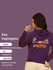 Los Angeles Zipper Crop Hoodie – Street Luxe in 4 Colors