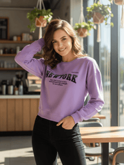 New York Crop Sweatshirt – Iconic Streetwear Edit for Pre-Winter Style