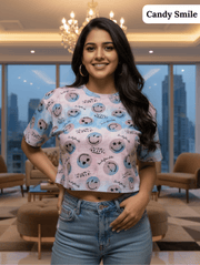 Crop Tee Limited Edition Trio | Free Size Ultra-Comfort Collection for Everyday Style - Pack of 3