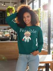 Feasible Crop Sweatshirt – Pre-Winter Streetwear in Bold Trend Colors