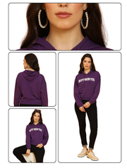 Authentic Crop Hoodie – Bold Streetwear Essential in Purple