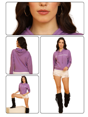 Faith of Fear Crop Hoodie – Bold Streetwear in Lavender
