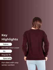 Smiling Face Regular Sweatshirt – Cozy Streetwear Vibes