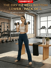 DRY FIT BELL BOTTOM LOWER | Studio To Street Performance Comfort Edition - Pack of 3