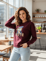 Bow Dog Regular Sweatshirt – Playful Streetwear Essential
