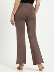 BELL BOTTOM JEGGING In Mouse | Retro Chic Comfort with Modern All-Season Stretch