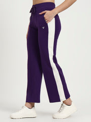 Purple Cotton Looper Lowers | Flow Series – Luxe Everyday Comfort