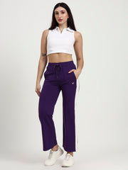 Purple Cotton Looper Lowers | Flow Series – Luxe Everyday Comfort