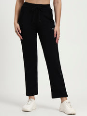 Black Cotton Looper Lowers | Contour Series – Premium Comfort Wear