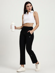 Black Cotton Looper Lowers | Contour Series – Premium Comfort Wear