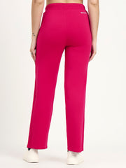 Hot Pink Cotton Looper Lowers | Contour Series – Premium Comfort Wear