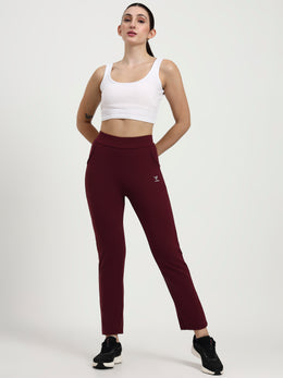 Straight Fit Activewear Lowers –   Mehroon | Plus Sizes up to 4XL
