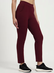 Straight Fit Activewear Lowers –   Mehroon | Plus Sizes up to 4XL