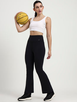 DRY FIT BELL BOTTOM LOWER Black | Active Stretch Comfort with Sleek Athleisure Design