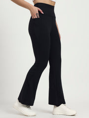 DRY FIT BELL BOTTOM LOWER Navy | Active Stretch Comfort with Sleek Athleisure Design