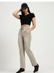 Sand Beige Cotton Looper Lowers | Contour Series – Premium Comfort Wear