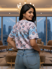 CANDY SMILE Crop Tee | Playful Vibes Crafted for Everyday Chic Comfort