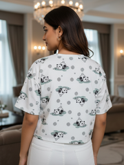 LAZY PANDA Crop Tee | Chill Aesthetic Redefined with Ultimate Comfort