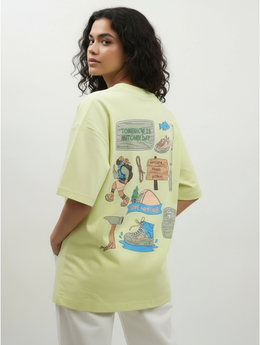 LOVE NATURE Oversized T-Shirt | Minimal Comfort with Contemporary Edge