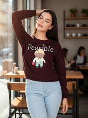 Feasible Crop Sweatshirt – Pre-Winter Streetwear in Bold Trend Colors