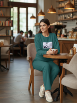 Lazy Panda Looper Coord Set – Premium Pre-Winter Cotton Co-Ord for Streetwear Comfort