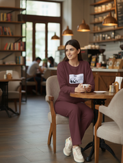 Lazy Panda Looper Coord Set – Premium Pre-Winter Cotton Co-Ord for Streetwear Comfort