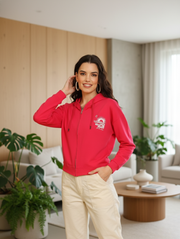 Sunset Zipper Crop Hoodie – Aesthetic Streetwear in 3 Colors