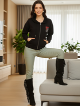 Reality Zipper Crop Hoodie – Bold Streetwear in 4 Colors