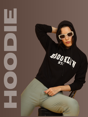 Brooklyn Crop Hoodie – Urban Streetwear Essential for Pre-Winter