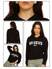 Brooklyn Crop Hoodie – Urban Streetwear Essential for Pre-Winter