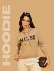 Malibu Crop Hoodie – Cozy Streetwear with Coastal Vibes