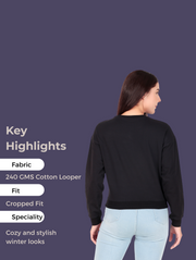 Whoody Crop Sweatshirt – Pre-Winter Streetwear Essential in 3 Colors