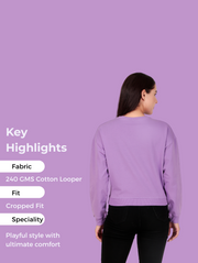 Teddy Laugh Crop Sweatshirt – Playful Pre-Winter Streetwear in 3 Colors