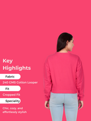 COCO Crop Sweatshirt – Chic Minimal Streetwear for Pre-Winter Vibes