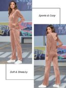 V-Hanu - Womens Velour Tracksuits Set - 2 Piece Sportswear.
