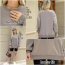 V-Hanu - Oversized Sweatshirt Women Loose Fit Cotton Vintage Crew Neck