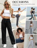 V-Hanu - Lower for Women Cotton straight Leg Ladies Pants Tracksuit Bottoms