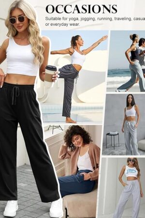 V-Hanu - Lower for Women Cotton straight Leg Ladies Pants Tracksuit Bottoms