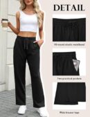 V-Hanu - Lower for Women Cotton straight Leg Ladies Pants Tracksuit Bottoms