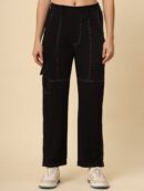V-Hanu - Denim Look Cotton Looper | Black