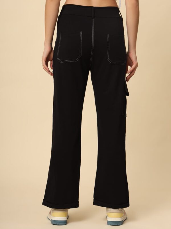 V-Hanu - Denim Look Cotton Looper | Black - Image 7