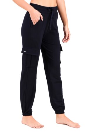 V-Hanu - Cotton Looper Jogger | Black