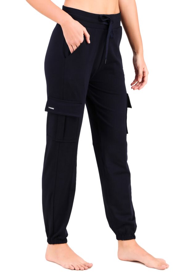 V-Hanu - Cotton Looper Jogger | Black