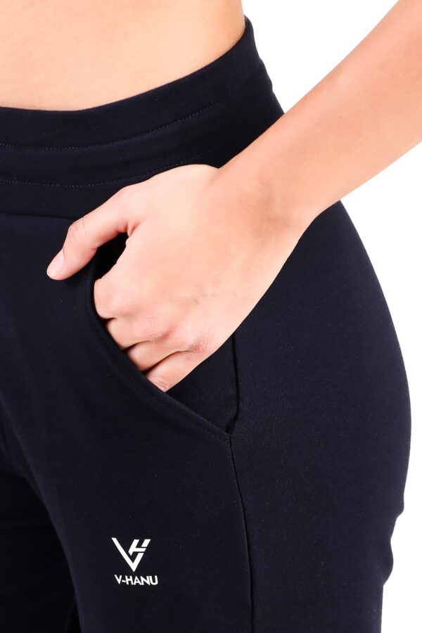 V-Hanu - Cotton Looper Jogger | Black - Image 2